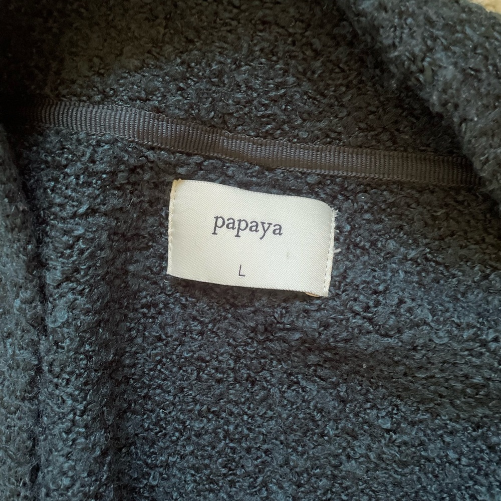 Papaya Dark Green Soft Long Cardigan w Pockets